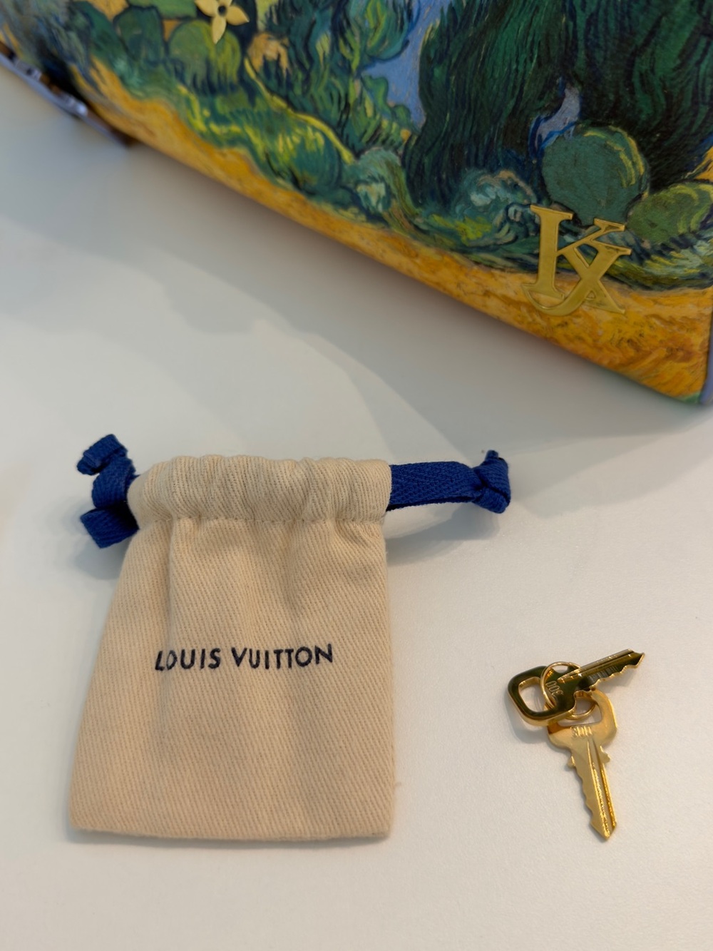 Van Gogh Blue Art-Print Satchel Bag - Picture 10 of 11